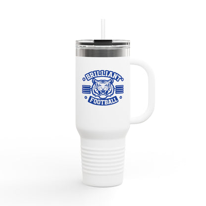 40oz  Insulated Tumbler \ Brilliant Tigers Football \ BTF2