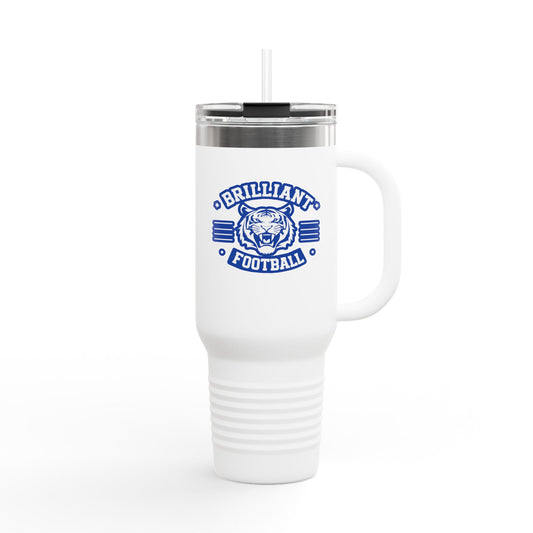 40oz  Insulated Tumbler \ Brilliant Tigers Football \ BTF2
