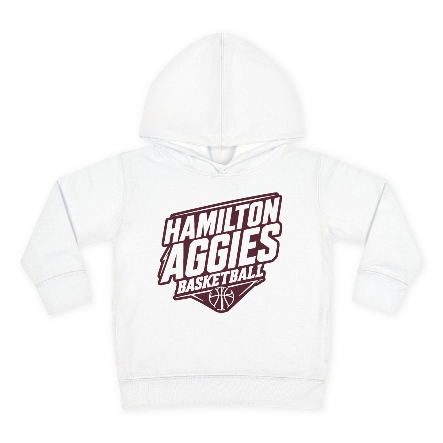 Toddler Hoodie Sweatshirt \ Hamilton Aggies Basketball \ HABB2