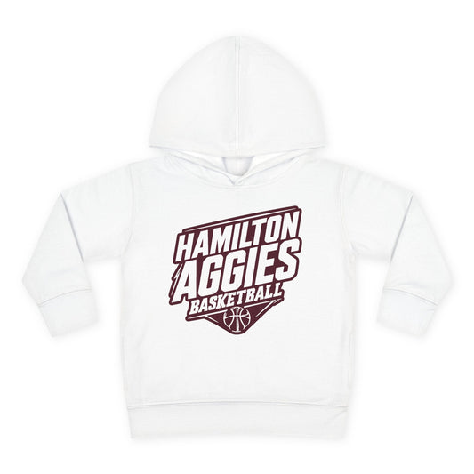 Toddler Hoodie Sweatshirt \ Hamilton Aggies Basketball \ HABB2