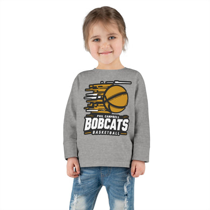 Toddler Long Sleeve Tee \ Phil Campbell Bobcats Basketball \ PCBBK2