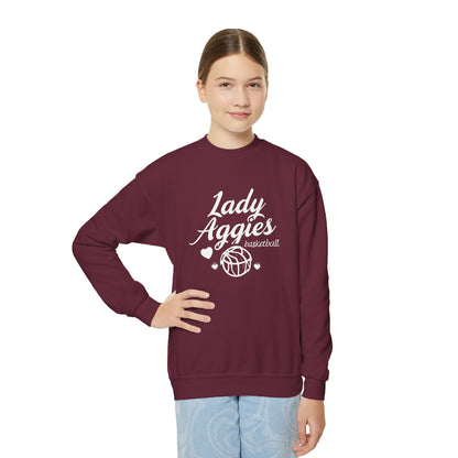 Youth Crewneck Sweatshirt \ Hamilton Aggies Basketball \ HABBG2