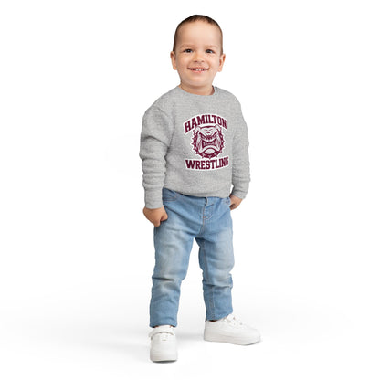 Toddler Crewneck Sweatshirt \ Hamilton Aggies Wrestling \ HAW2