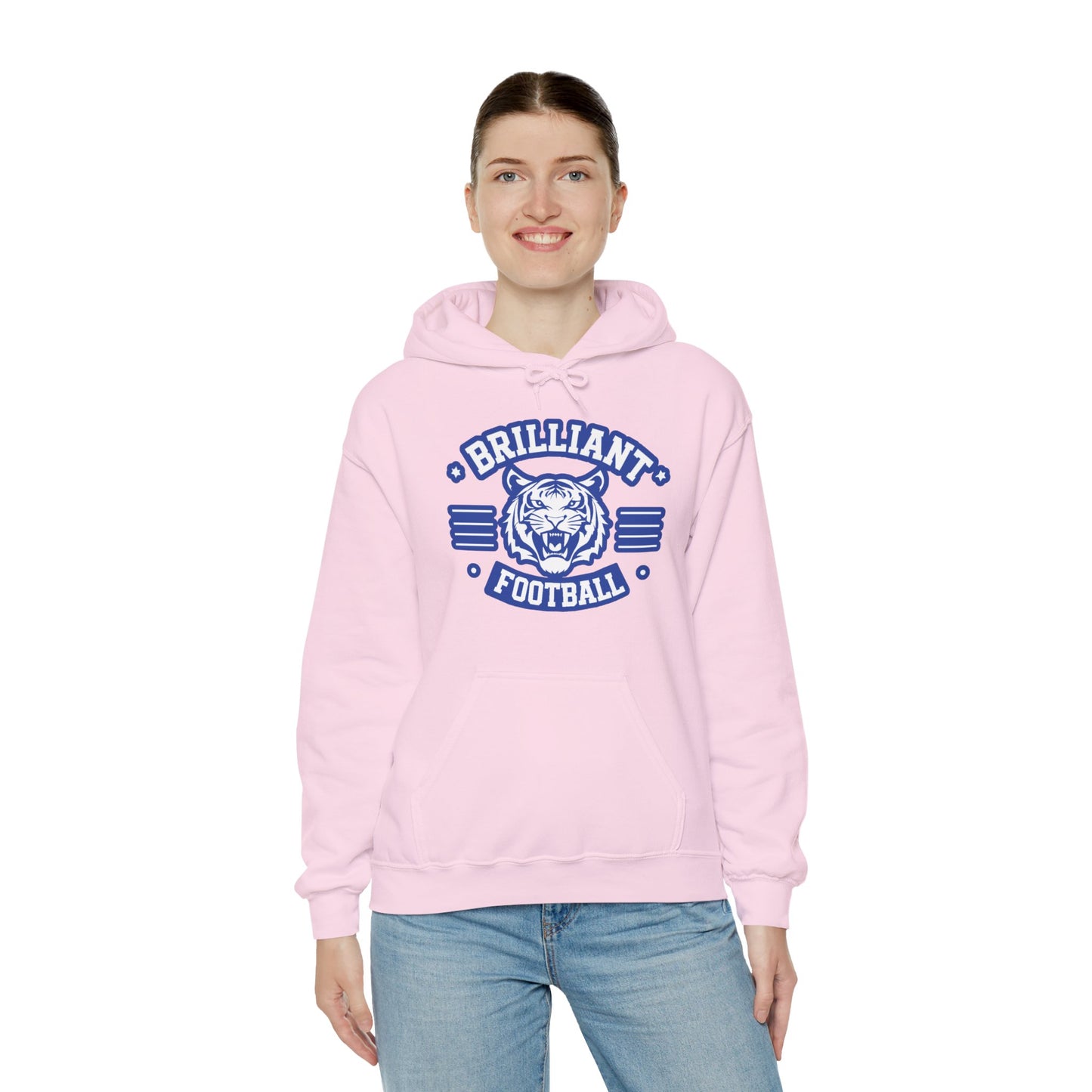 Adult Hoodie Sweatshirt \ Brilliant Tigers Football \ BTF2