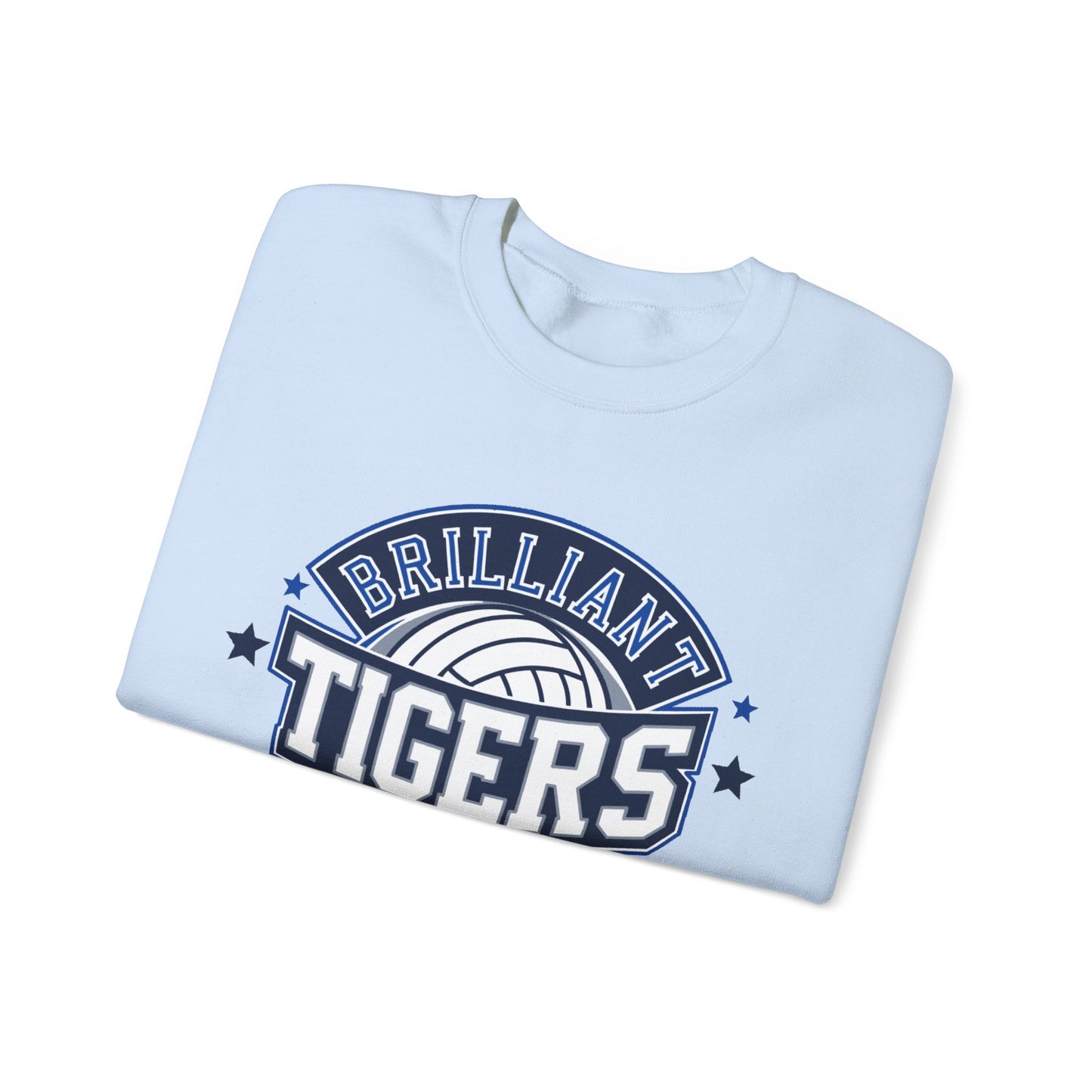 Adult Crewneck Sweatshirt \ Brilliant Tigers Volleyball \ BTV1
