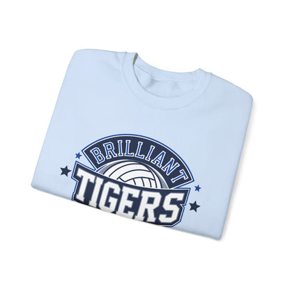 Adult Crewneck Sweatshirt \ Brilliant Tigers Volleyball \ BTV1