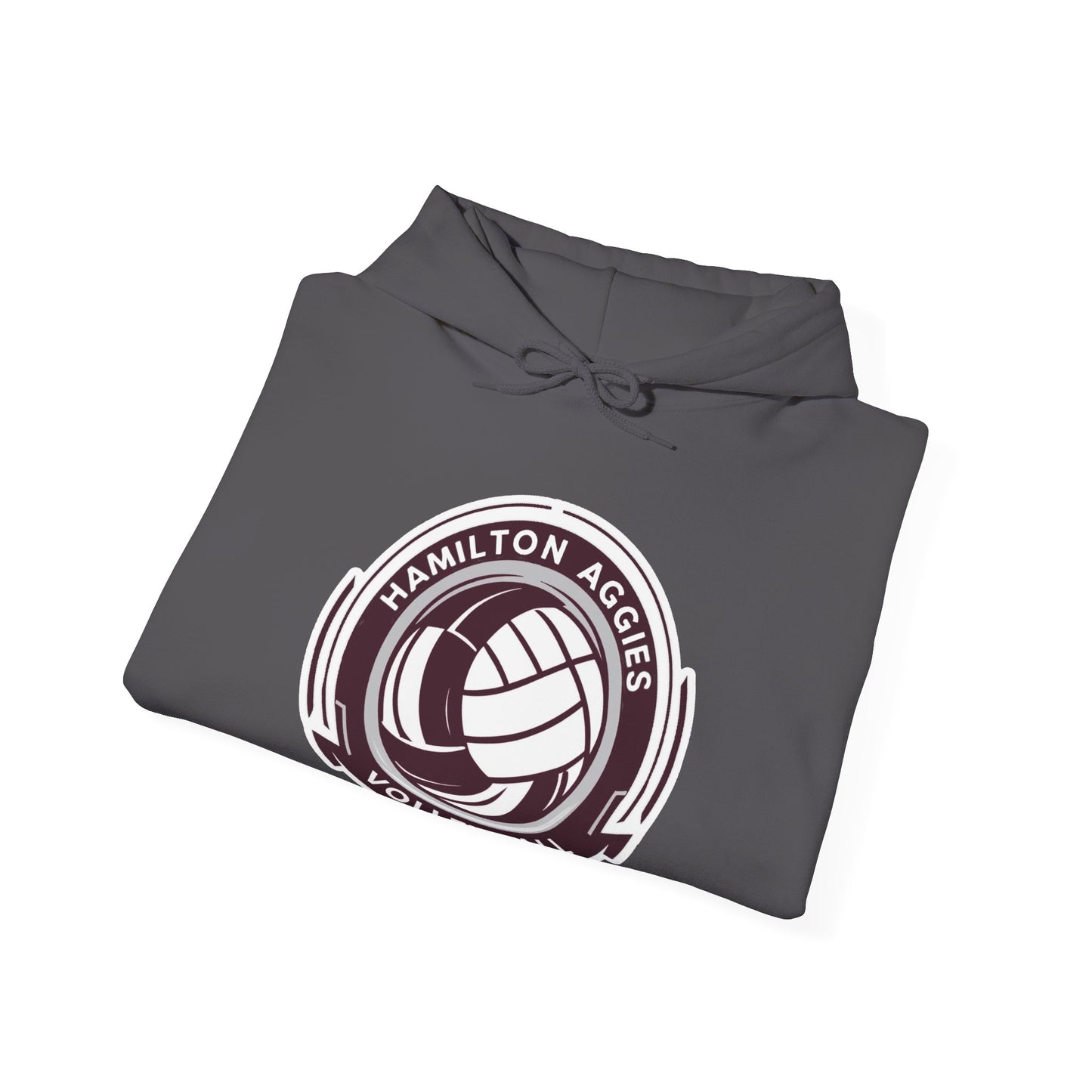Adult Hoodie Sweatshirt \ Hamilton Aggies Volleyball \ HAV1