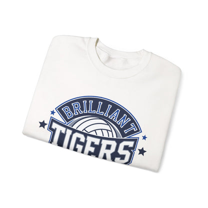 Adult Crewneck Sweatshirt \ Brilliant Tigers Volleyball \ BTV1