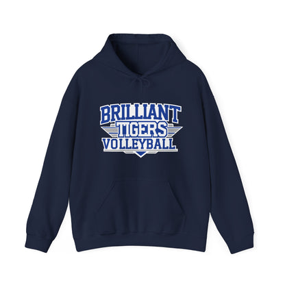 Adult Hoodie Sweatshirt \ Brilliant Tigers Volleyball \ BTV2