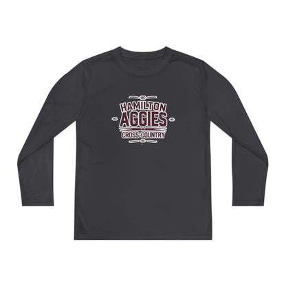 Youth Long Sleeve Tee \ Hamilton Aggies Cross-Country \ HCC1