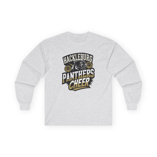 Adult Long Sleeve Tee \ Hackleburg Panthers Cheer \ HPC1