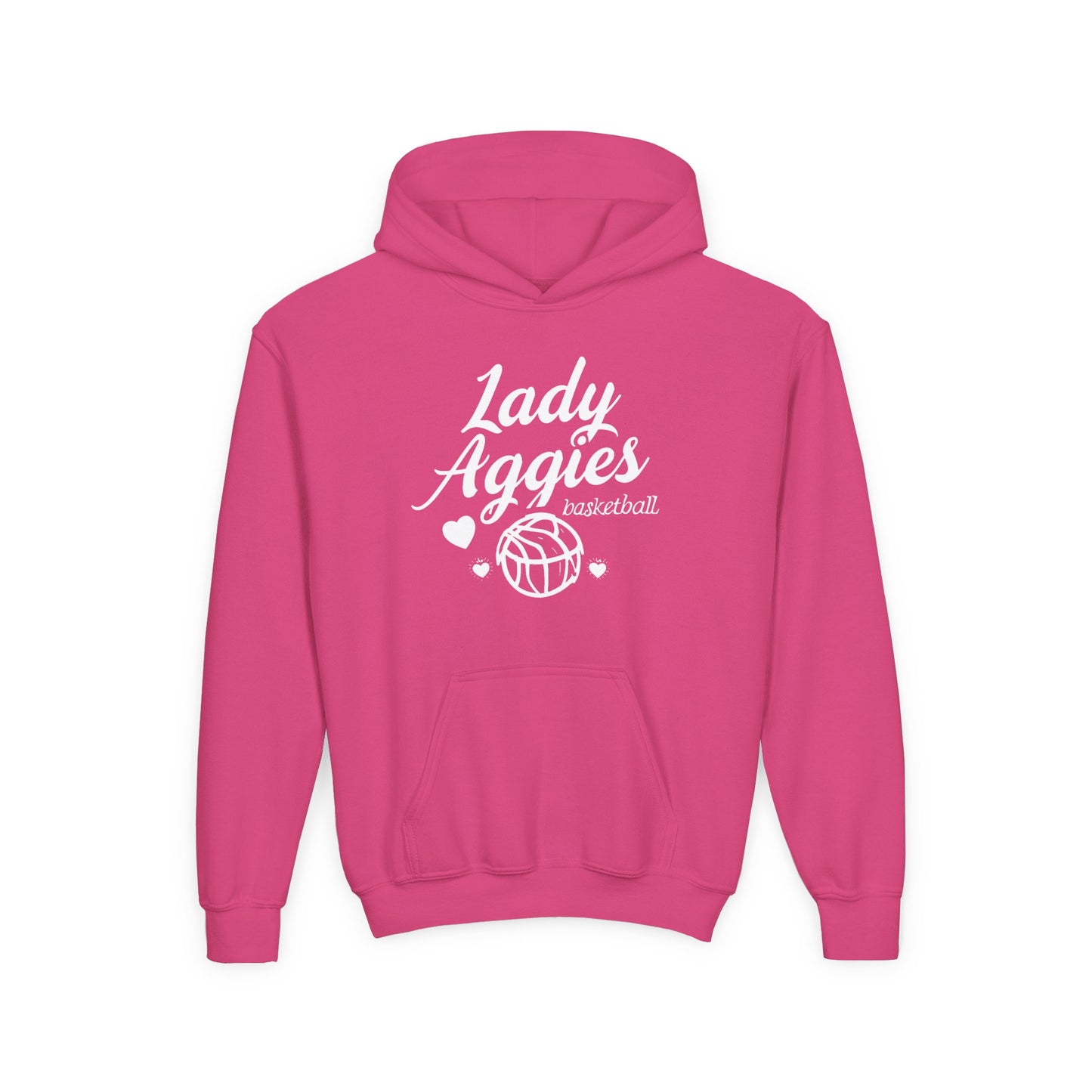 Youth Hoodie Sweatshirt \ Hamilton Aggies Basketball \ HABBG2