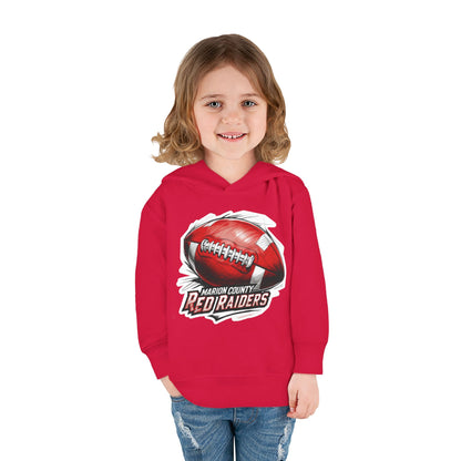 Toddler  Hoodie Sweatshirt \ Marion County Red Raiders Football \ MCF1