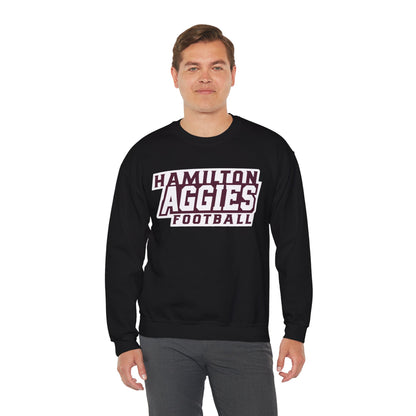 Adult Crewneck Sweatshirt \ Hamilton Aggies Football \ HAF1