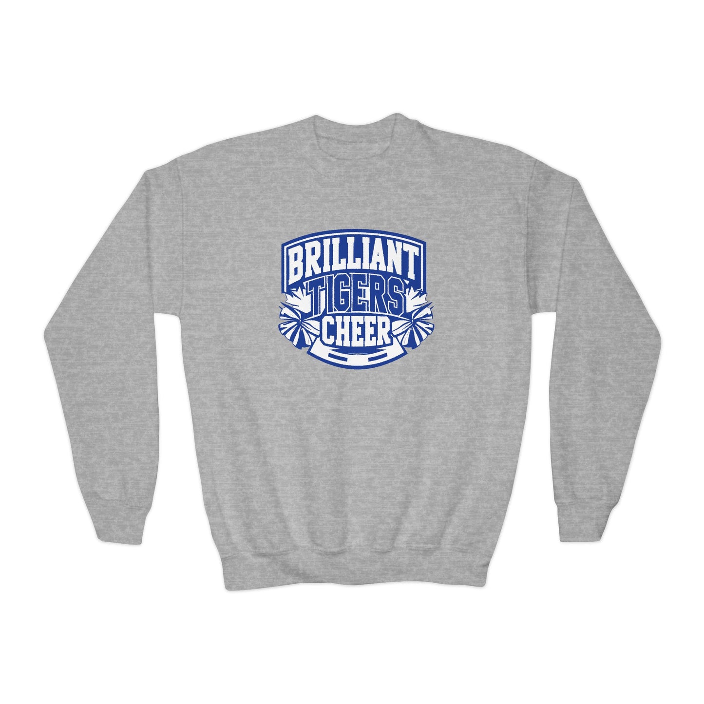 Youth Crewneck Sweatshirt \ Brilliant Tigers Cheer \ BTC1