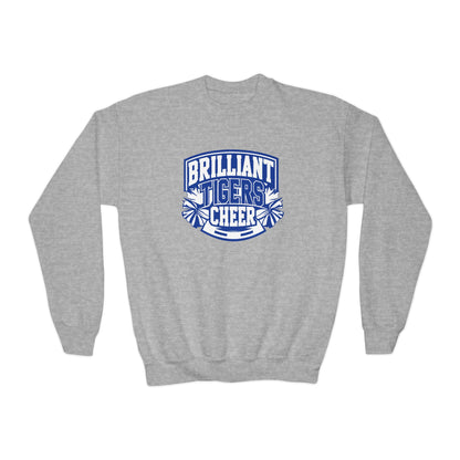 Youth Crewneck Sweatshirt \ Brilliant Tigers Cheer \ BTC1