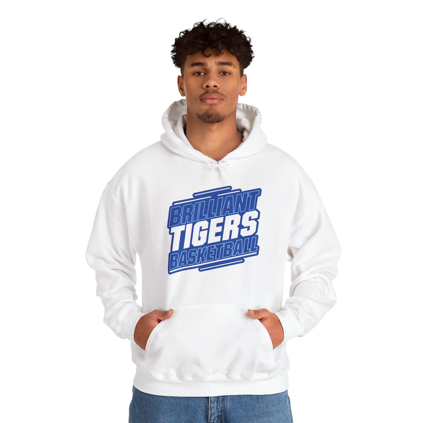 Adult Hoodie Sweatshirt \ Brilliant Tigers Basketball \ BTBK2