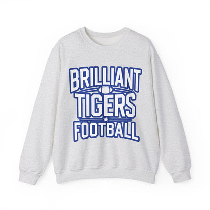 Adult Crewneck Sweatshirt \ Brilliant Tigers Football \ BTF1
