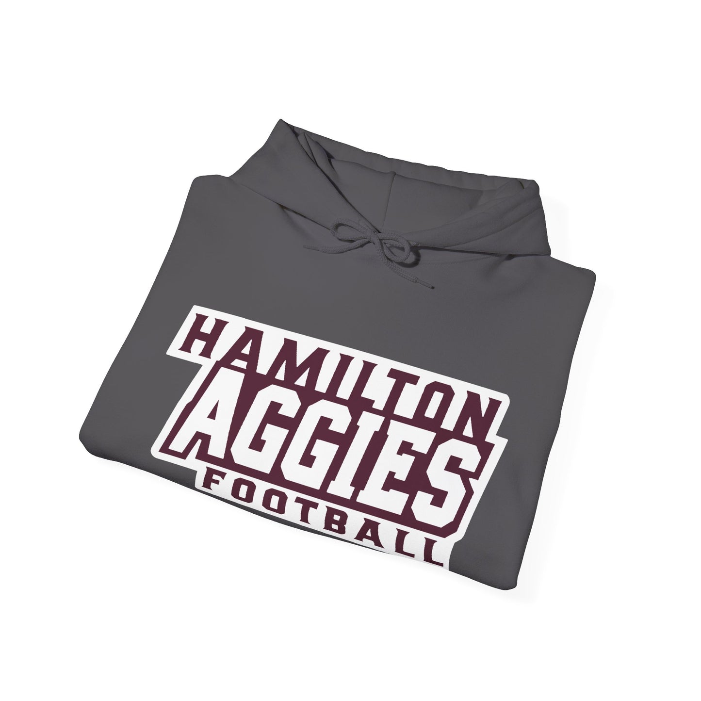 Adult Hoodie Sweatshirt \ Hamilton Aggies Football \ HAF1