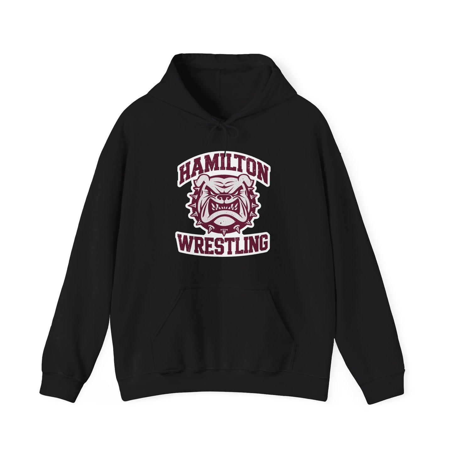 Adult Hoodie Sweatshirt \ Hamilton Aggies Wrestling \ HAW2