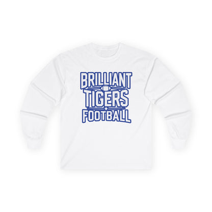Adult Long Sleeve Tee \ Brilliant Tigers Football \ BTF1