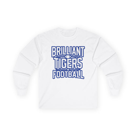 Adult Long Sleeve Tee \ Brilliant Tigers Football \ BTF1