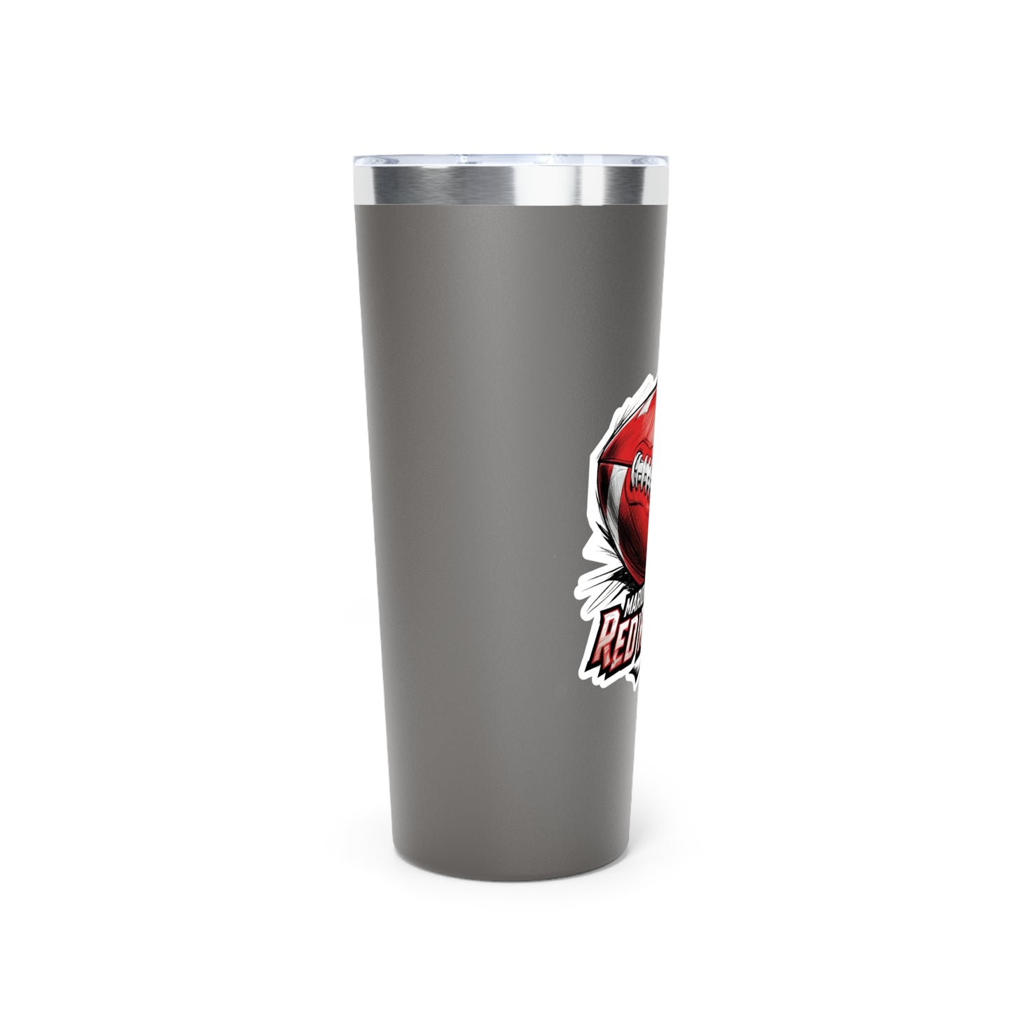 22oz Copper Insulated Tumbler \ Marion County Red Raiders Football \ MCF1