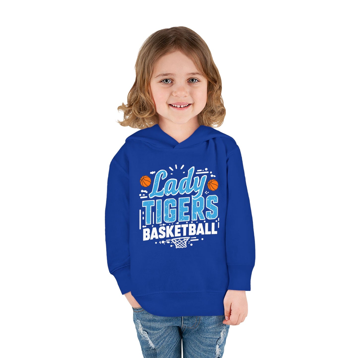 Toddler Hoodie Sweatshirt \ Brilliant Tigers Basketball \ BTBKG1