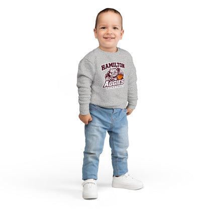 Toddler Crewneck Sweatshirt \ Hamilton Aggies Basketball \ HABB1