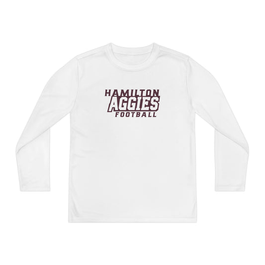 Youth Long Sleeve Tee \ Hamilton Aggies Football \ HAF1