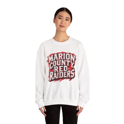 Adult Crewneck Sweatshirt \ Marion County Red Raiders \ MC1