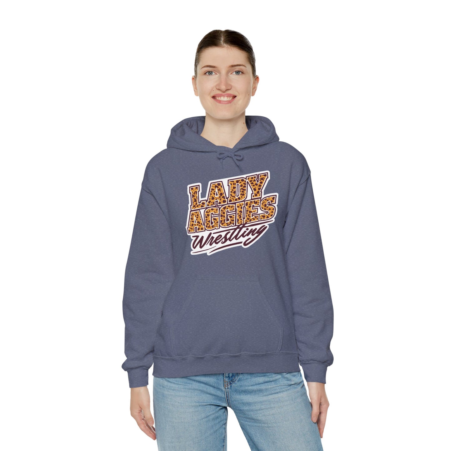 Adult Hoodie Sweatshirt \ Hamilton Aggies Wrestling \ HAWG3