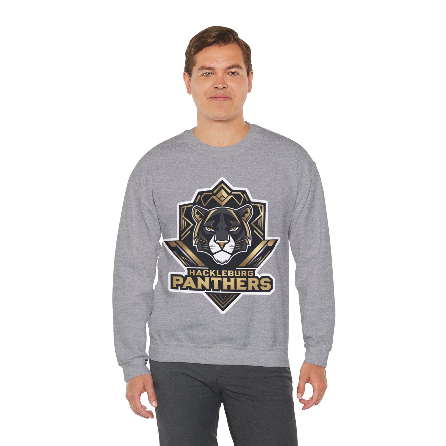 Adult Crewneck Sweatshirt \ Hackleburg Panthers \ HP1