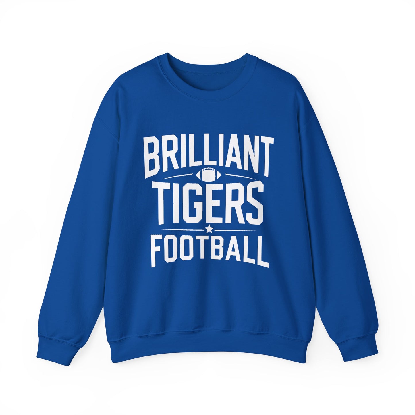 Adult Crewneck Sweatshirt \ Brilliant Tigers Football \ BTF1