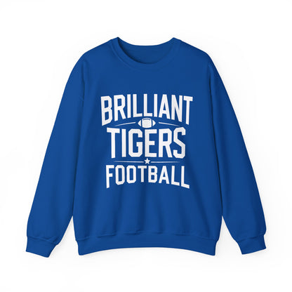 Adult Crewneck Sweatshirt \ Brilliant Tigers Football \ BTF1