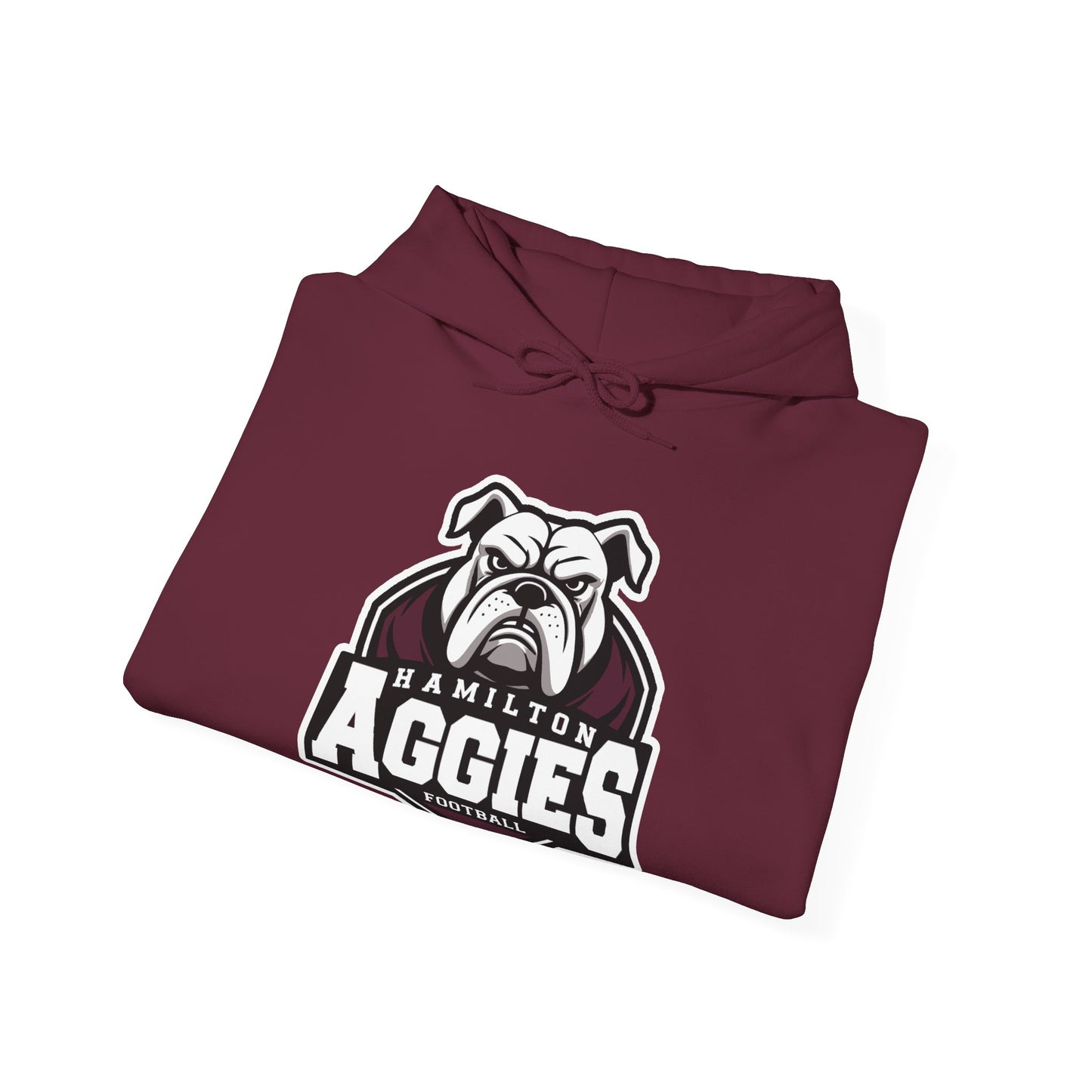 Adult Hoodie Sweatshirt \ Hamilton Aggies Football \ HAF2
