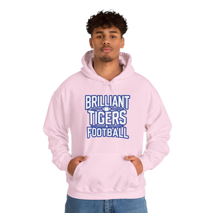 Adult Hoodie Sweatshirt \ Brilliant Tigers Football \ BTF1