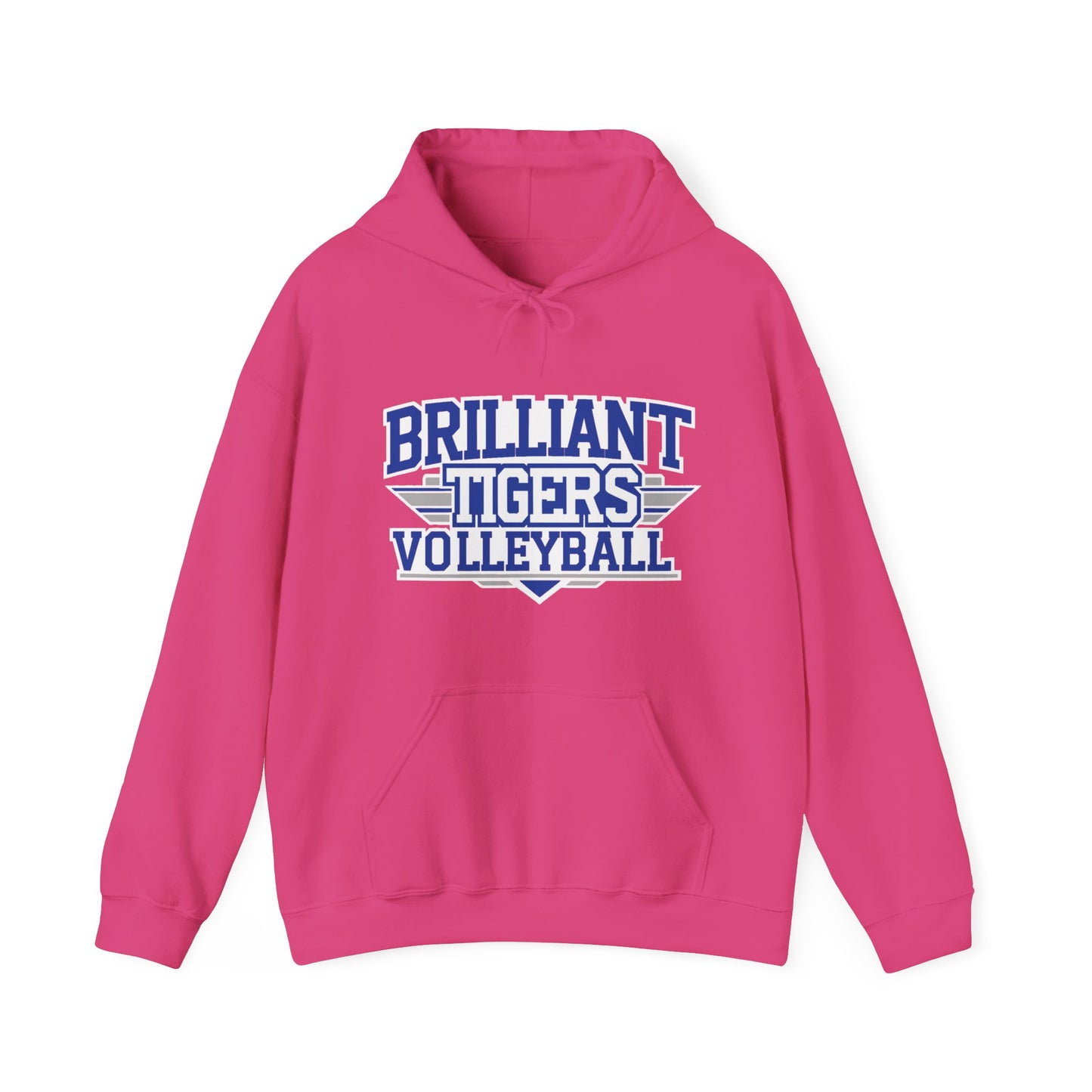 Adult Hoodie Sweatshirt \ Brilliant Tigers Volleyball \ BTV2