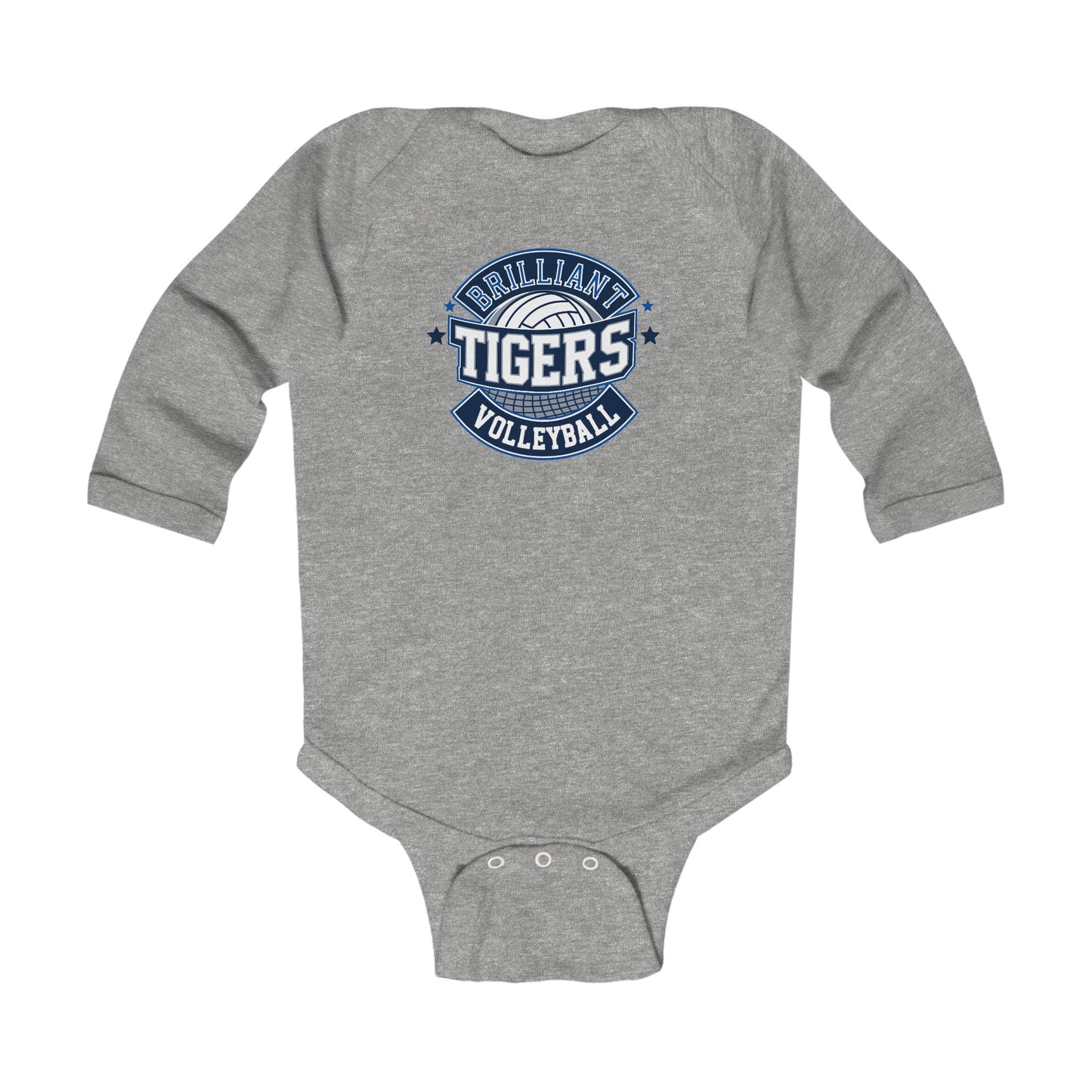 Long Sleeve Baby Bodysuit \ Brilliant Tigers Volleyball \ BTV1