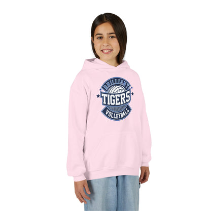 Youth Hoodie Sweatshirt \ Brilliant Tigers Volleyball \ BTV1