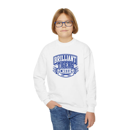 Youth Crewneck Sweatshirt \ Brilliant Tigers Cheer \ BTC1