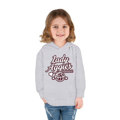 Toddler Hoodie Sweatshirt \ Hamilton Aggies Basketball \ HABBG2