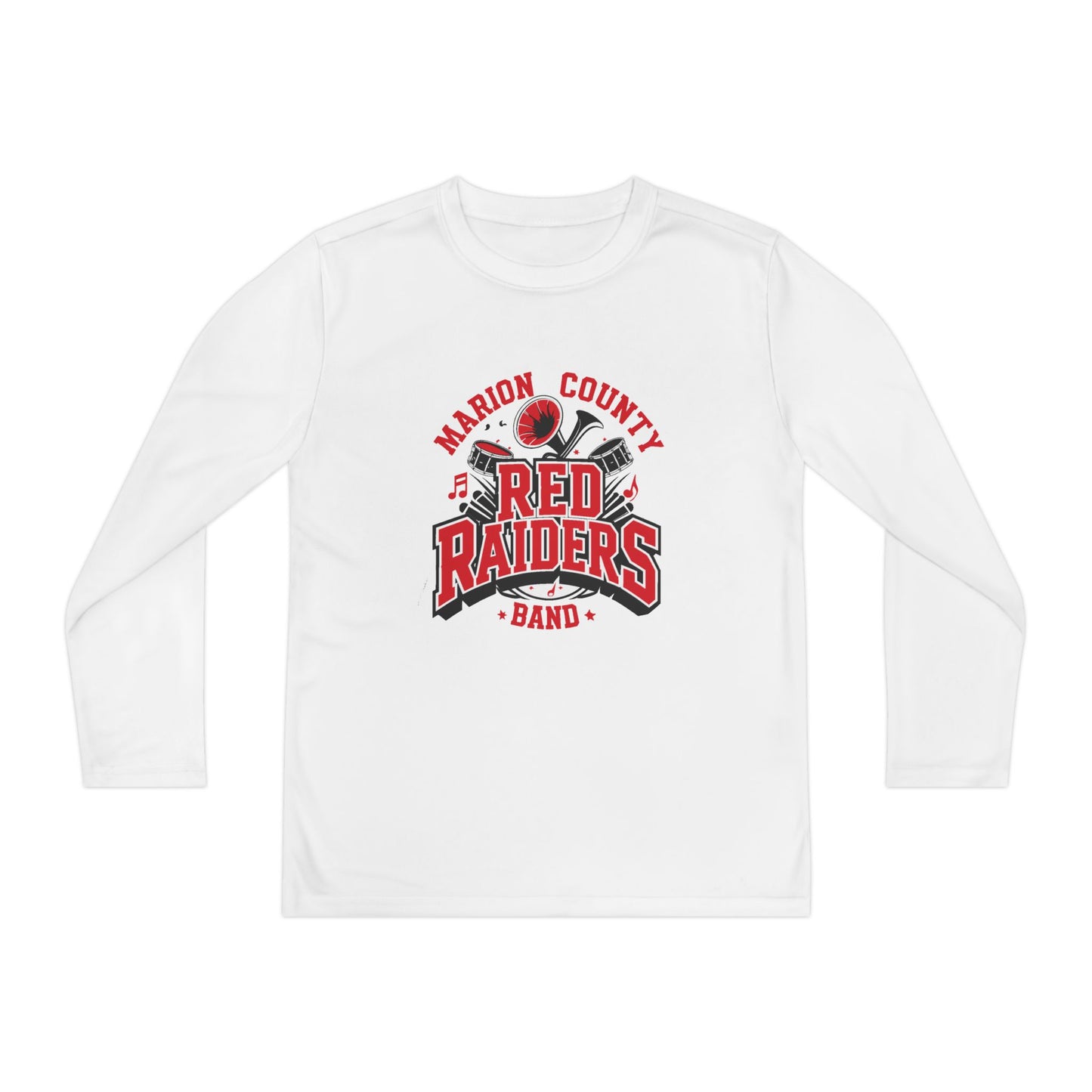 Youth Long Sleeve Shirt \ Marion County Red Raiders Band \ MCB2