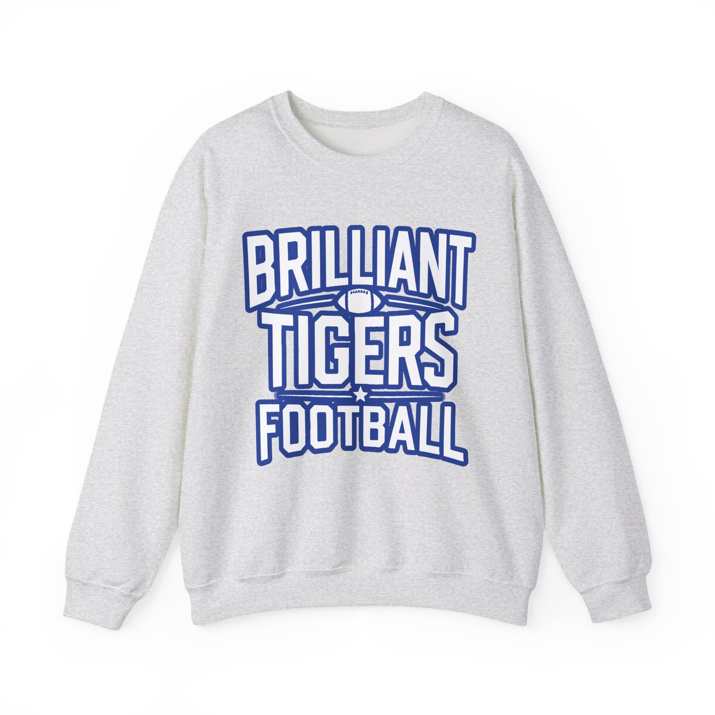 Adult Crewneck Sweatshirt \ Brilliant Tigers Football \ BTF1