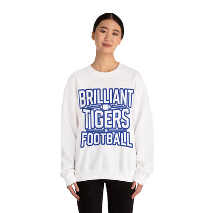 Adult Crewneck Sweatshirt \ Brilliant Tigers Football \ BTF1