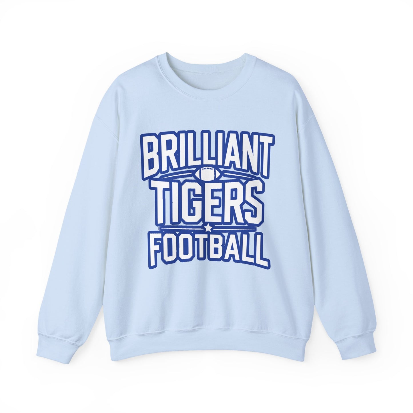 Adult Crewneck Sweatshirt \ Brilliant Tigers Football \ BTF1