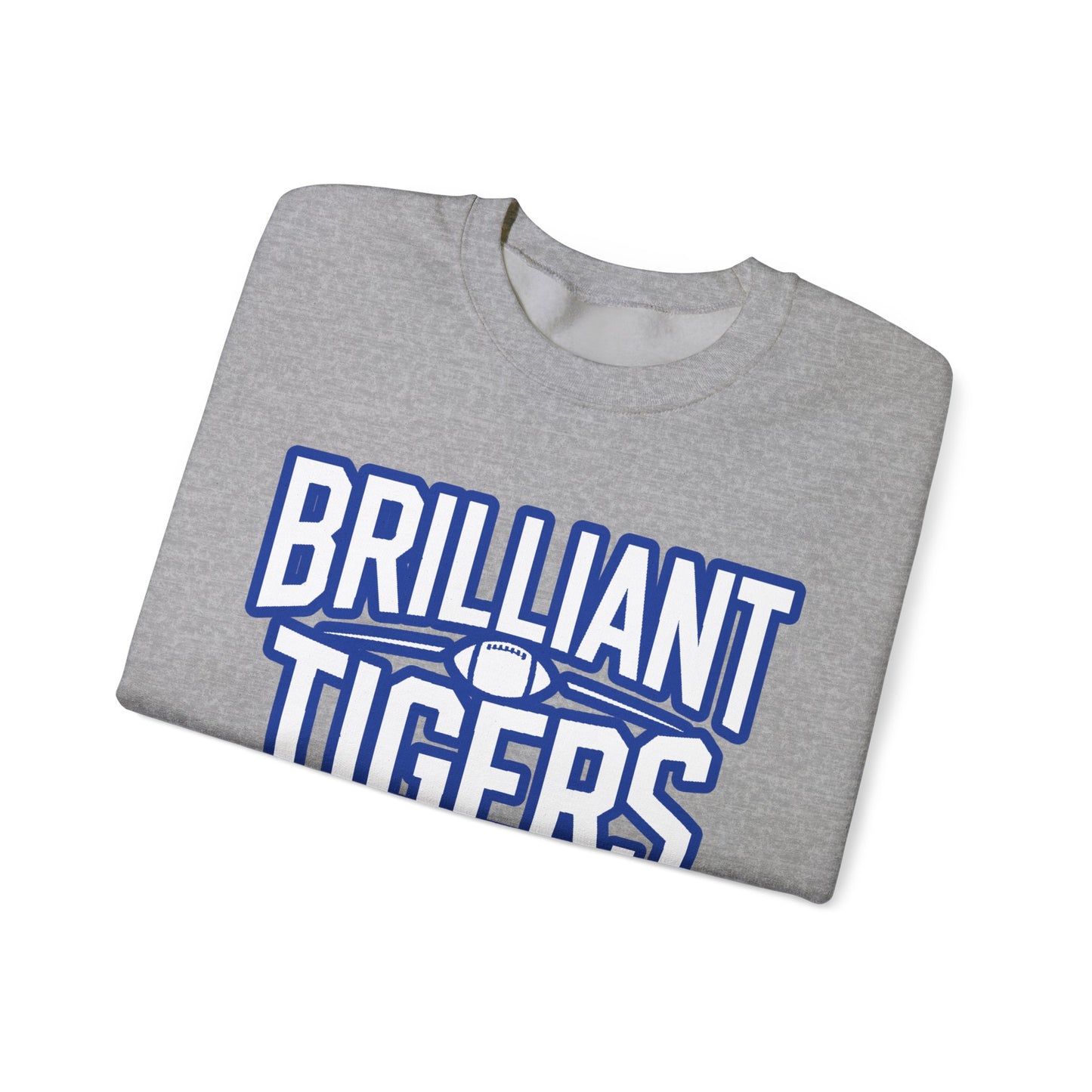 Adult Crewneck Sweatshirt \ Brilliant Tigers Football \ BTF1