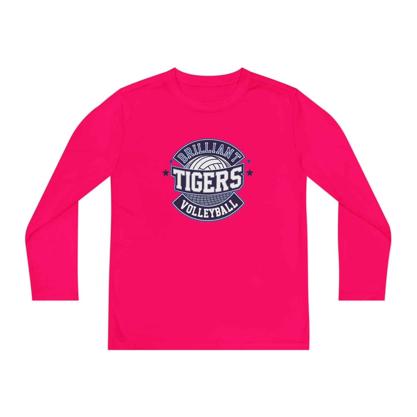 Youth Long Sleeve Tee \ Brilliant Tigers Volleyball \ BTV1