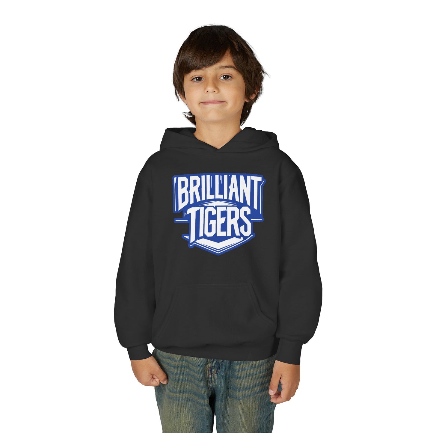 Youth Hooded Sweatshirt \ Brilliant Tigers \ BT2