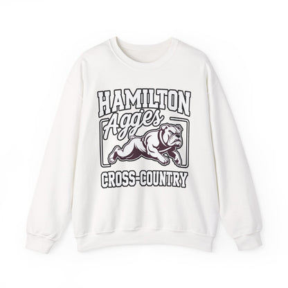 Adult Crewneck Sweatshirt \ Hamilton Aggies Cross-Country \ HCC2